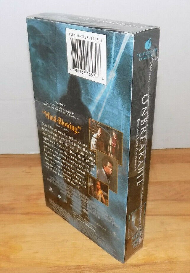 Unbreakable VHS Exclusive Video Bonus Edition New Sealed