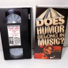 Frank Zappa VHS Tape Live Does Humor Belong in Music? 1985 Picture Music