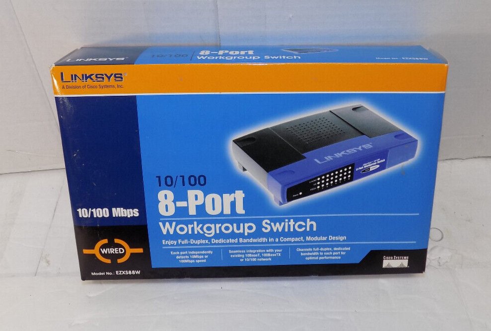 LINKSYS EtherFast (EZXS88W) 10/100 8-Port Workgroup Switch