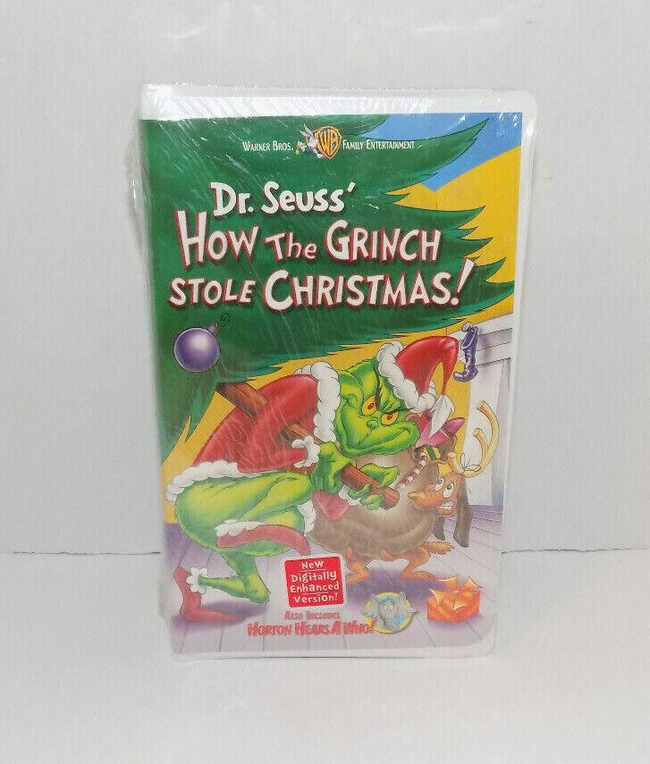 Dr Seuss How The Grinch Stole Christmas Horton Hears A Who New Vhs