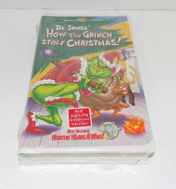 Dr. Seuss How The Grinch Stole Christmas! + Horton Hears A Who! New VHS ...