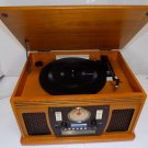 Innovative Technology ITVS-760B  Record Player CD Tape AM/FM Radio Wooden