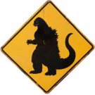 Godzilla Crossing Metal Wall Door Sign 18 Inch Godzilla Memorabilia New Godzilla Crossing Metal Wall Door Sign 18 Inch Godzilla Memorabilia New