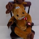 Vtg DanDee Rocking Christmas Reindeer Sings Grandma Got Run Over By A Reindeer