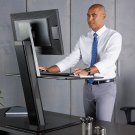 WorkPro Adjustable Height Sit Stand Up Computer Desk Single Monitor New
