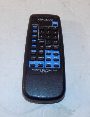 Genuine Kenwood Remote Control Model RC-P0711 IR Tested