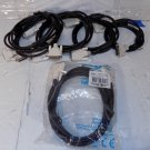 Lot Of 6 DVI-D Cables AWM Style 20276 Male To Male 5 Single link 1 Dual Link