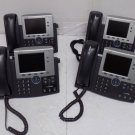 Lot of 4 Cisco Unified IP Phones With Stands & Handsets CP-7945G Lot of 4 Cisco Unified IP Phones With Stands & Handsets CP-7945G