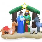 New in Box Winter Wonder Lane 6.5' Inflatable LED Nativity Scene Baby Jesus