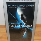 Unbreakable VHS Exclusive Video Bonus Edition New Sealed