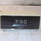 Vintage GE General Electric Model 8125 White Flip Panel Alarm Clock