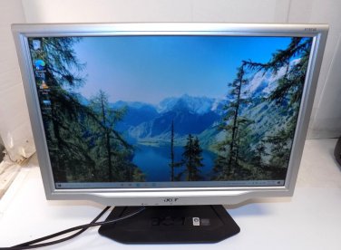 Acer X191w LCD 19" Flat Widescreen Computer Monitor with Cables