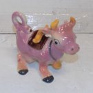 Vintage Thames Japan Ceramic Pink Milk Cow Blue Eyes 4.75 Inches Tall