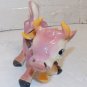 Vintage Thames Japan Ceramic Pink Milk Cow Blue Eyes 4.75 Inches Tall