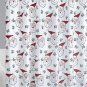 Santa's Workshop White & Red Santa 13-Pc. 72 inch Fabric Shower Curtain Set New