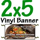 2x5 Vinyl Banner FULL COLOR CUSTOM