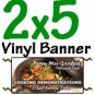 2x5 Vinyl Banner FULL COLOR CUSTOM