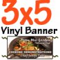 3x5 Vinyl Banner FULL COLOR CUSTOM