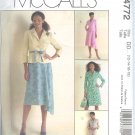 M4772 McCalls Pattern Jacket , Dress, and Skirt Misses/Miss Petite  Size DD 12-14-16-18
