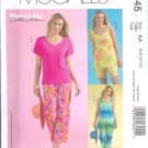 M4845 McCalls Pattern WOMANS DAY Tops, Shorts, & Capri Pants Misses Size AA 6-8-10-12