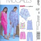 M4847 McCalls EASY ENDLESS OPTIONS Poncho,Top,Tunic,Shorts & Capri Pants Womens Size18W - 24W