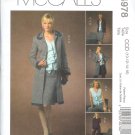 M4978 McCalls NON-STOP WARDROBE Lined Jacket  Two Lengths,Tops,Skirt & Pants Misses Size 8-10-12-14