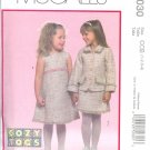 M5030 McCall Pattern COZY TOGS Lined Jacket, Jumper and Skirt Girls Toddlers Size CCB 1-2-3-4