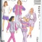 M6287 McCalls Pattern Unlined Jacket,Tops,Pants & Shorts Misses Size S, M, L - For Stretch Knits