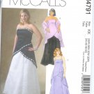 M4791 McCalls Pattern Evening Gown Lined Tops, Skirt, and Stole Womens Size RR 18W - 24W