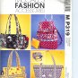 MP319 McCalls Pattern FASHION ACCESSORIES Misses Handbags