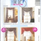 M3086 McCall Pattern HOME DECOR "IN A SEC" Window Treatments
