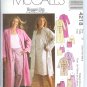 M4218 McCalls Pattern WOMANS DAY  Robe in 2 Lengths, Nightgown Tops & Pants Misses XS- M