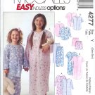 M4277 McCall Pattern EASY ENDLESS OPTIONS Sleepwear Child/Girls/Boys Size Y  XS, S