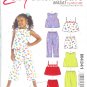 M4341 McCalls Pattern EASY STITCH N SAVE Tops, Shorts & Pants Child/Girls Size  A  3-4-5-6