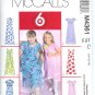 M4361 McCalls Pattern "6 LOOKS 1 EASY PATTERN" Dress & Scarf Child / Girls CJ 10-12-14