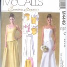 M4449 McCalls Pattern EVENING ELEGANCE Tops & Skirts Misses/Miss Petite AA 6-8-10-12