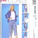 M4469 McCalls EASY NON-STOP Shirts Top Skirt & Pants in 2 Lengths Misses/Miss Petite Size 16-22