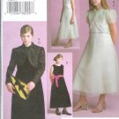 V7895 Vogue Pattern VOGUE GIRL Jacket, Dress Girl Size 7,8,10