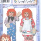 S4471 Simplicity Pattern RAGGEDY ANN & ANDY Costumes for Toddlers Size AA 1/2,1,2