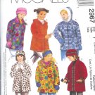 M2967 McCall Pattern POLAR GEAR Jacket, Hat, Headband, Mittens Girls Child Size Y XSmall-Small