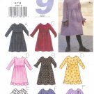 B3268 Butterick Pattern 9 EASY SEW Dress Child/Girls Size 2,3,4,5