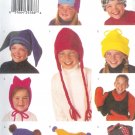 B3317 Butterick Pattern Hat Scarf Child/Boys/Girls Size XS, S, M