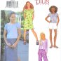 B3413 Butterick FAST EASY Jacket, top, Dress, Skirt, Shorts,Pants PLUS Girl Size 7-14