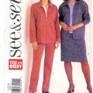 B3630 Butterick Pattern VERY EASY SEE & SEW Misses Size 6, 8, 10