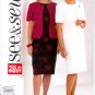 B3818 Butterick Pattern EASY SEE & SEW Jacket, Dress Misses/Miss Petite Size C 18, 20, 22