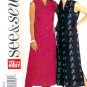 B3883 Butterick Pattern EASY SEE & SEW Dress, Pants Misses/Miss Petite Size 20, 22, 24