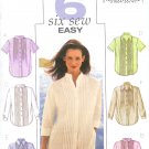 B3895 Butterick Pattern 6 SEW EASY Shirt Misses/Miss Petite size 12, 14, 16