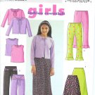 B3903 Butterick FAST & EASY FASHION Cardigan, Top, Skirt, Pants Girl Size 7, 8, 10
