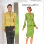 B3917 Butterick Pattern DAVID WARREN Jacket, Skirt, Pants Misses/Miss Petite Size 18, 20, 22