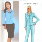 B3918 Butterick Pattern DAVID WARREN Jacket, Skirt, Pants Misses/Miss Petite Size 18, 20, 22